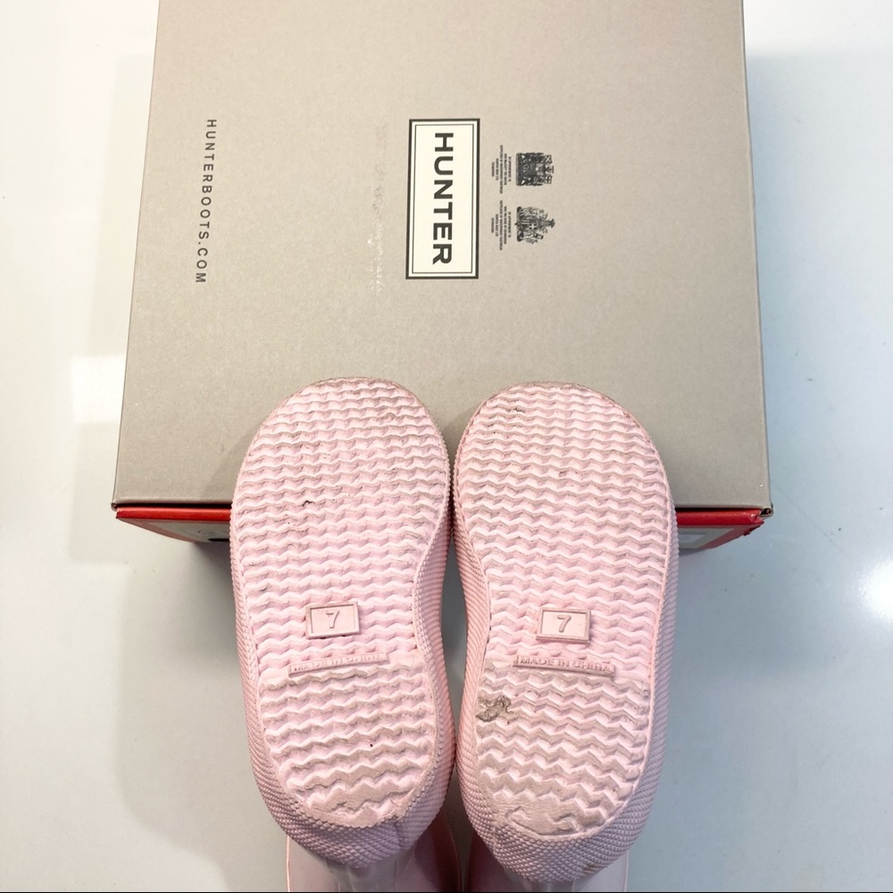 Hunter First Classic Pink (Bella) Rain Boots 8B/9G - Picture 8 of 9